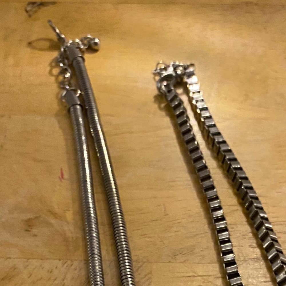 Silver Chain necklaces - Picture 2 of 2
